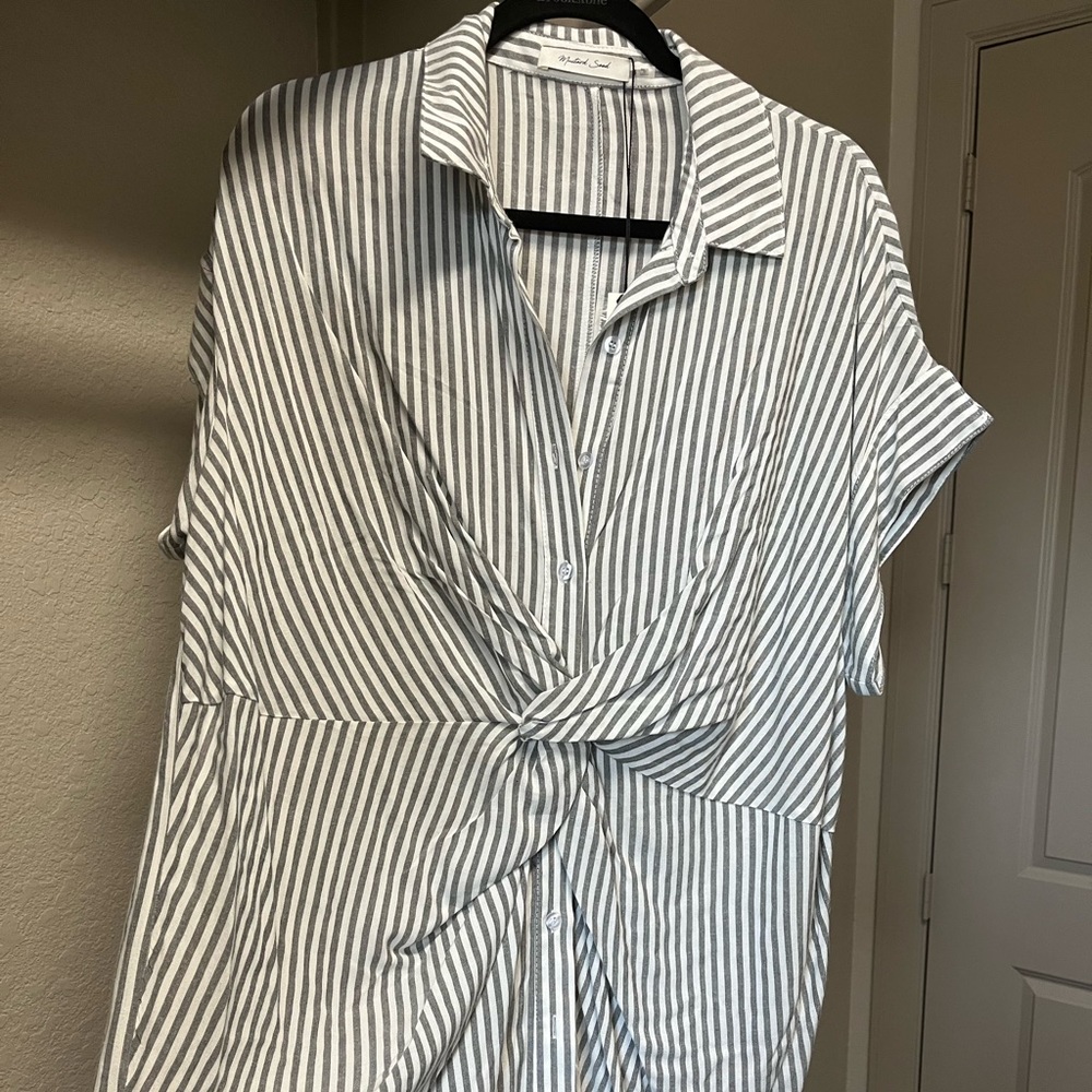 Mustard Seed Striped dress/tunic/top. Size small.